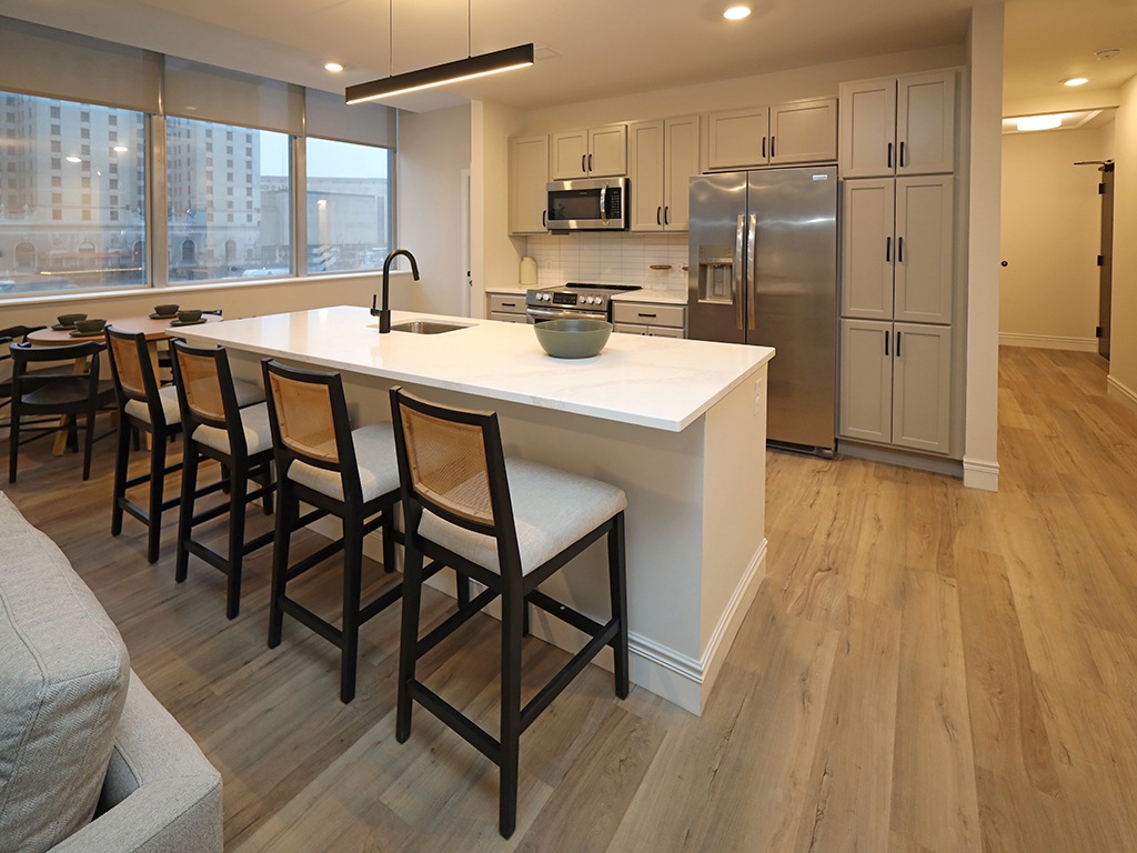 Residences at 55 - Model A2 - Kitchen